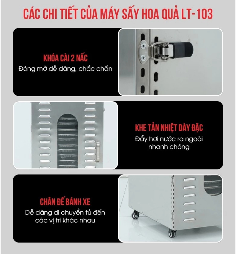Máy sấy hoa quả Newsun NS-LT103 - Hàng chính hãng