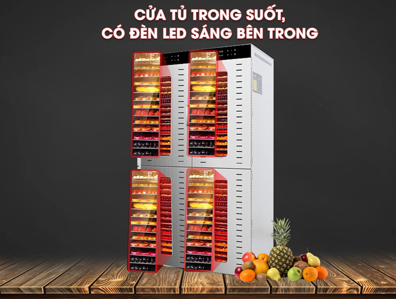 Máy sấy hoa quả 2 lớp 80 khay Newsun SS-80H - Hàng chính hãng