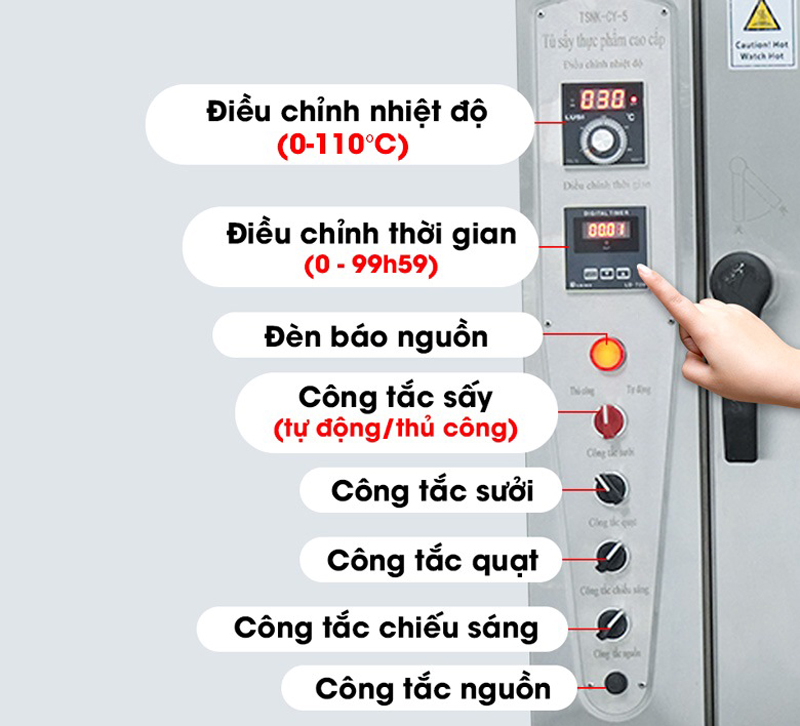 Máy sấy thực phẩm Newsun CY-8 - Hàng chính hãng