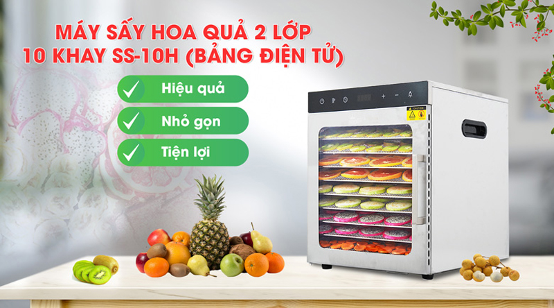 Máy sấy thực phẩm Newsun SS-10H - Hàng chính hãng