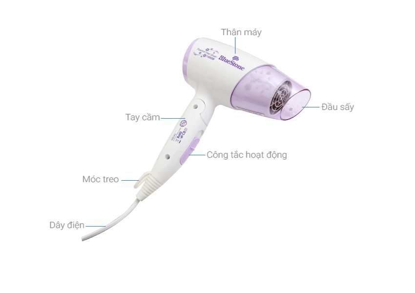 Máy sấy tóc Bluestone HDB-1839 - Hàng chính hãng