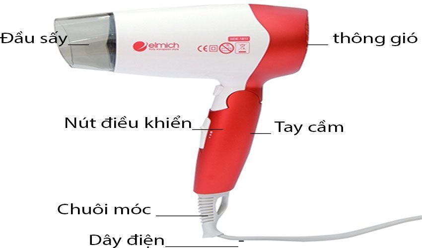 Máy sấy tóc Elmich HDE1811 - Hàng chính hãng