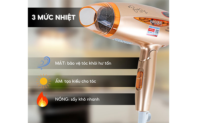 Máy sấy tóc Hasuka HSK-126 - Hàng chính hãng