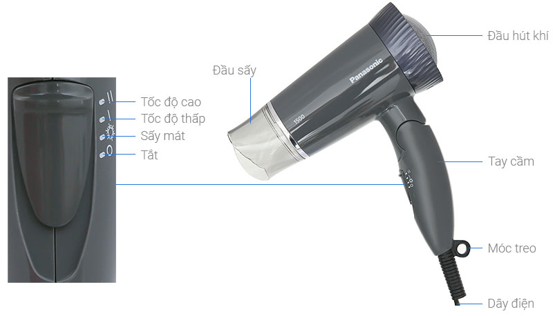 Máy sấy tóc Panasonic EH-ND57-H645 - Hàng chính hãng