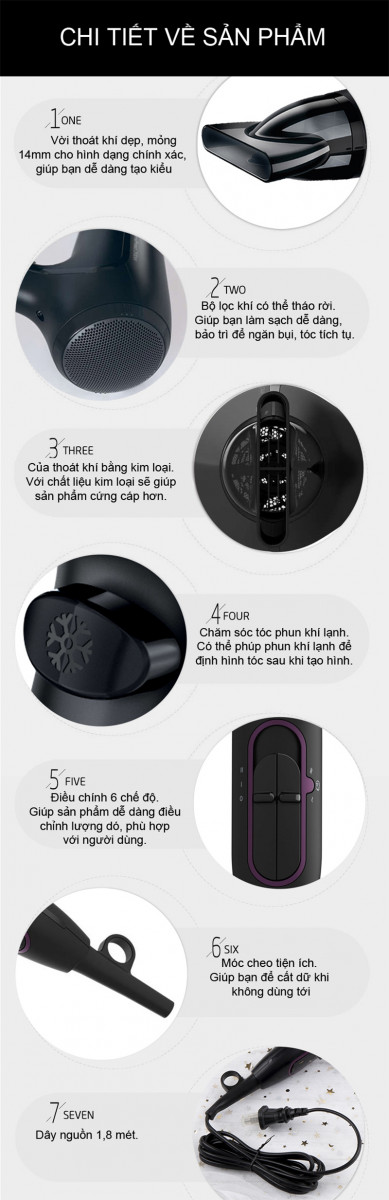 Máy sấy tóc Philips HP8230 - Hàng chính hãng