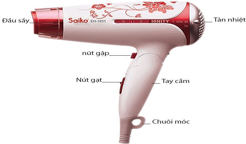 Máy sấy tóc Saiko EH-1831 - Hàng chính hãng