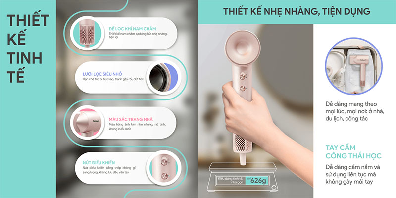 Máy sấy tóc ion âm BlueStone HDB-1975 - Hàng chính hãng