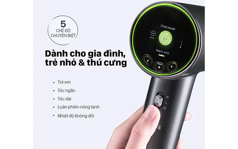 Máy sấy tóc ion âm Halio Hypersonic Hair Dryer - Hàng chính hãng