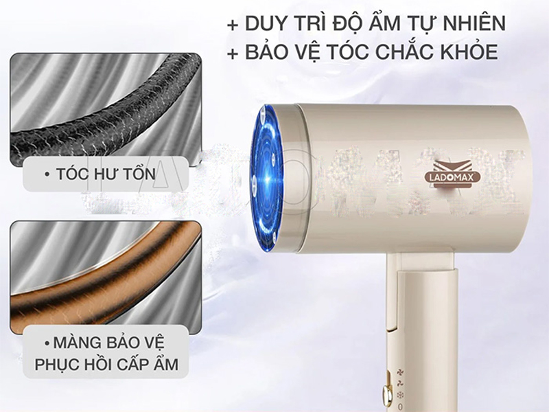 Máy sấy tóc Ladomax HA-6118 - Hàng chính hãng