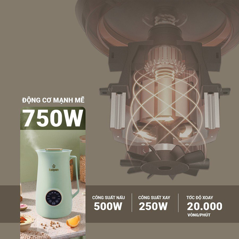 Máy làm sữa hạt mini Kalpen H1/H2 - Hàng chính hãng