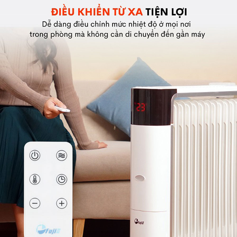 Máy Sưởi Dầu FujiE OFR7813 - Hàng chính hãng
