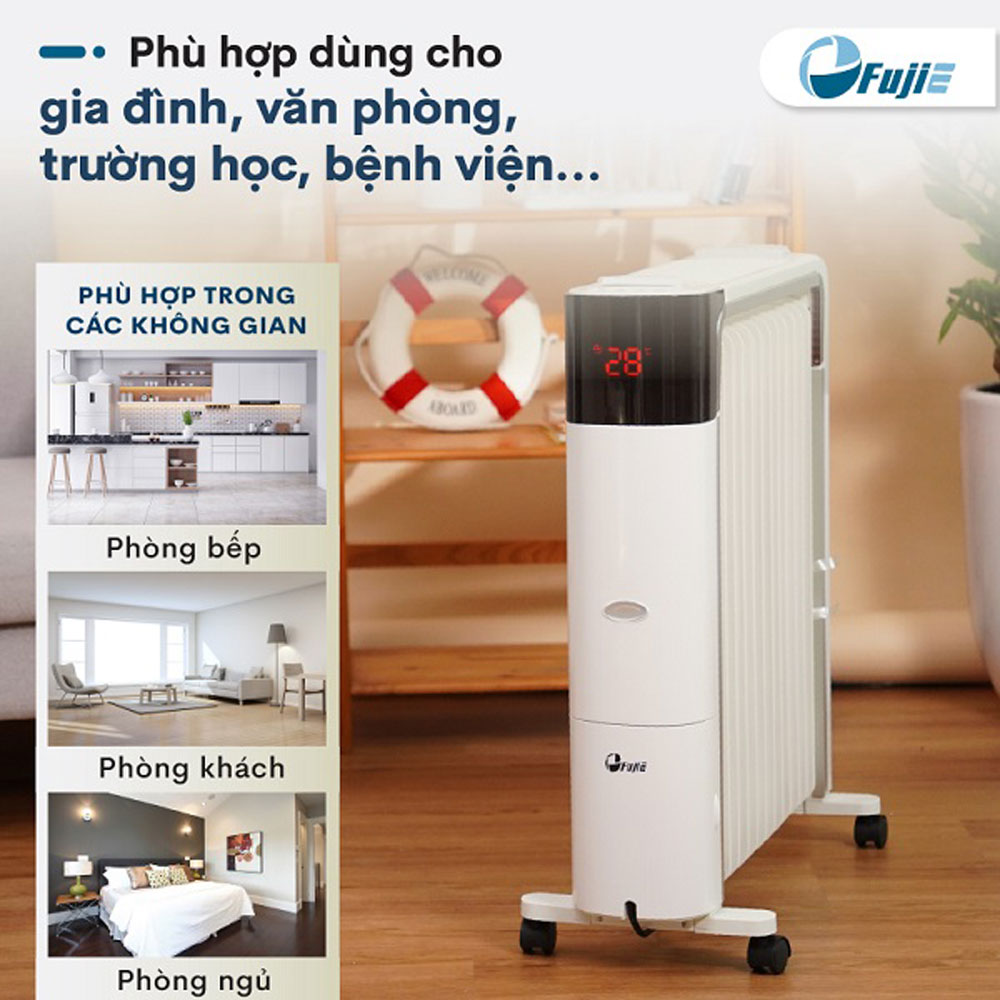 Máy Sưởi Dầu FujiE OFR7813 - Hàng chính hãng