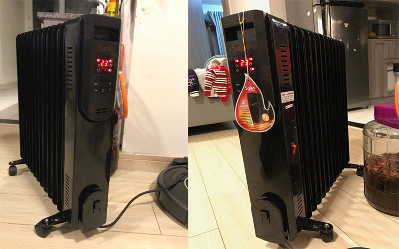 Máy sưởi dầu Saiko OR-6213E - Hàng chính hãng