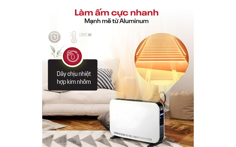 Máy sưởi đối lưu Fujihome CH7320 - Hàng chính hãng