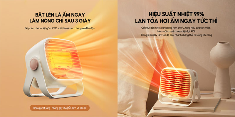 Máy sưởi gốm Bear DNQ-E04Q1 - Hàng chính hãng