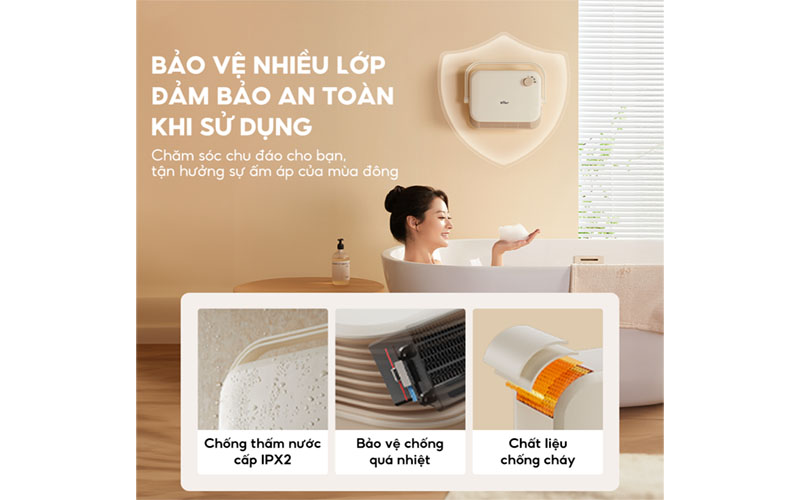 Máy sưởi gốm Bear DNQ-E20N1 - Hàng chính hãng