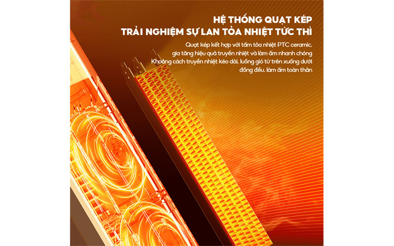 Máy sưởi gốm Bear DNQ-P20Y5 - Hàng chính hãng