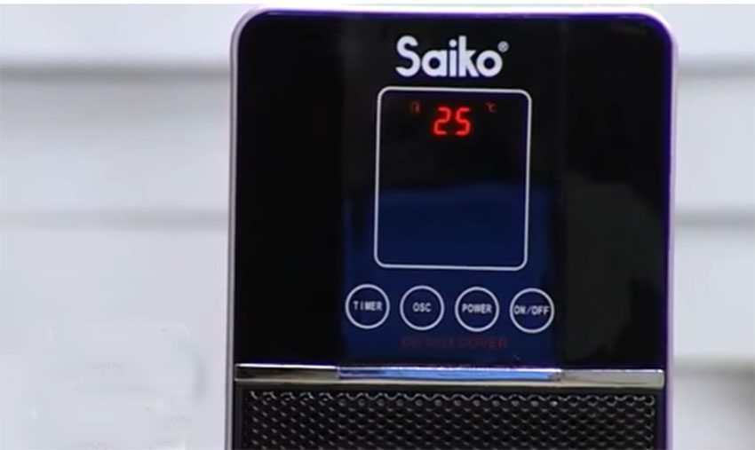 Quạt sưởi gốm Saiko CH-2001R - Hàng chính hãng