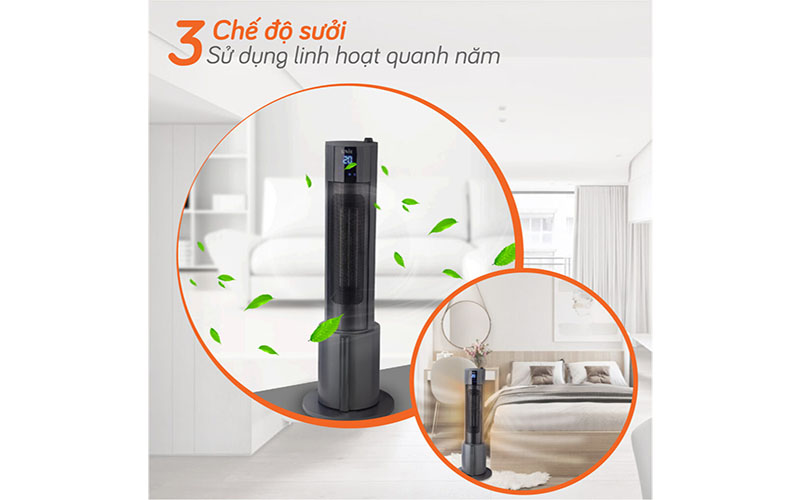 Máy sưởi gốm Unie UE-129 - Hàng chính hãng