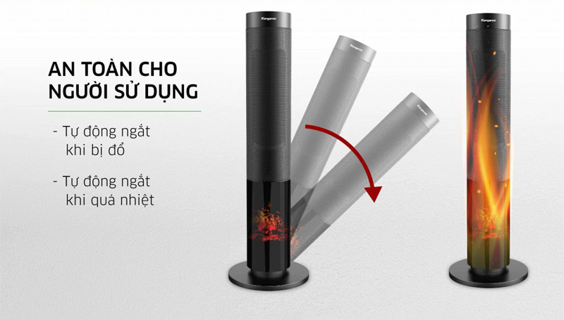 Máy sưởi gốm Kangaroo KGFH08 - Hàng chính hãng