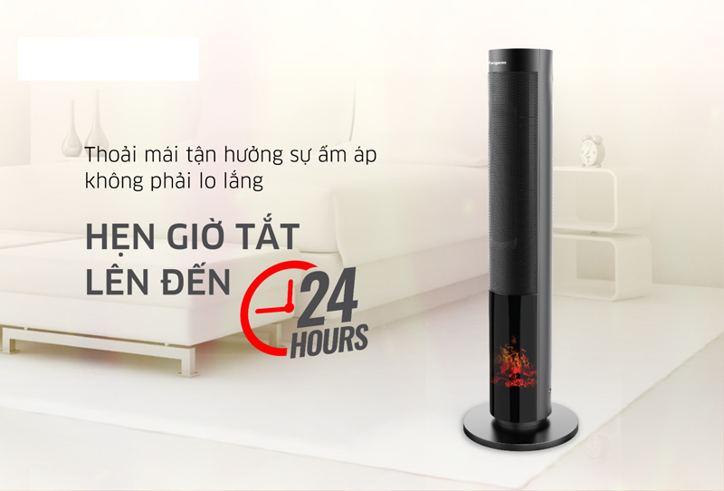 Máy sưởi gốm Kangaroo KGFH08 - Hàng chính hãng