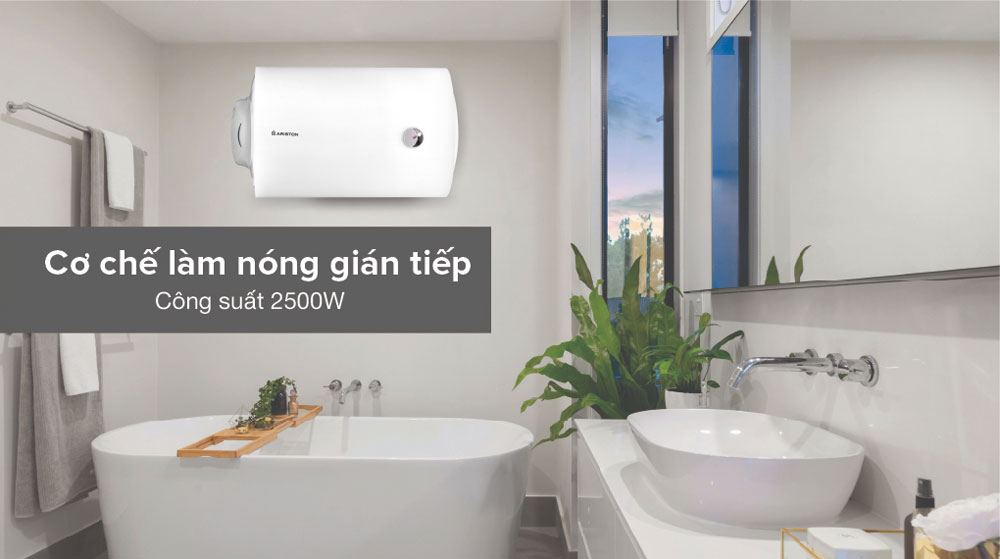 Bình nóng lạnh gián tiếp Ariston Pro R 50 SH - Hàng chính hãng
