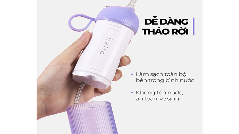 Máy tăm nước cầm tay Halio UltraClean Oral Irrigator - Hàng chính hãng
