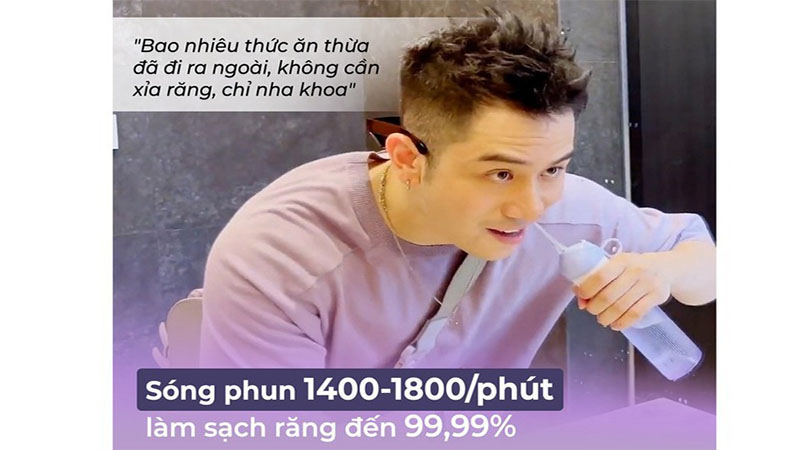 Máy tăm nước cầm tay Halio UltraClean Oral Irrigator - Hàng chính hãng