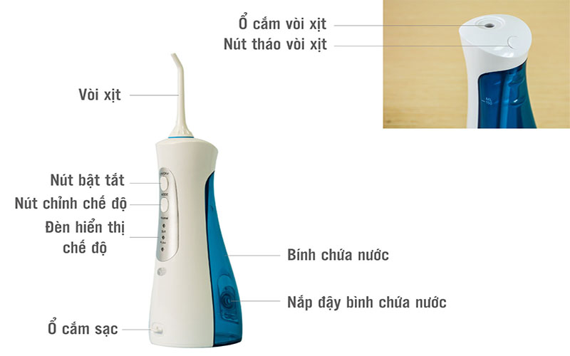 Máy tăm nước cầm tay Rio DCIR2