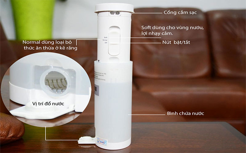 Máy tăm nước cầm tay mini Rio DCTF - Hàng chính hãng