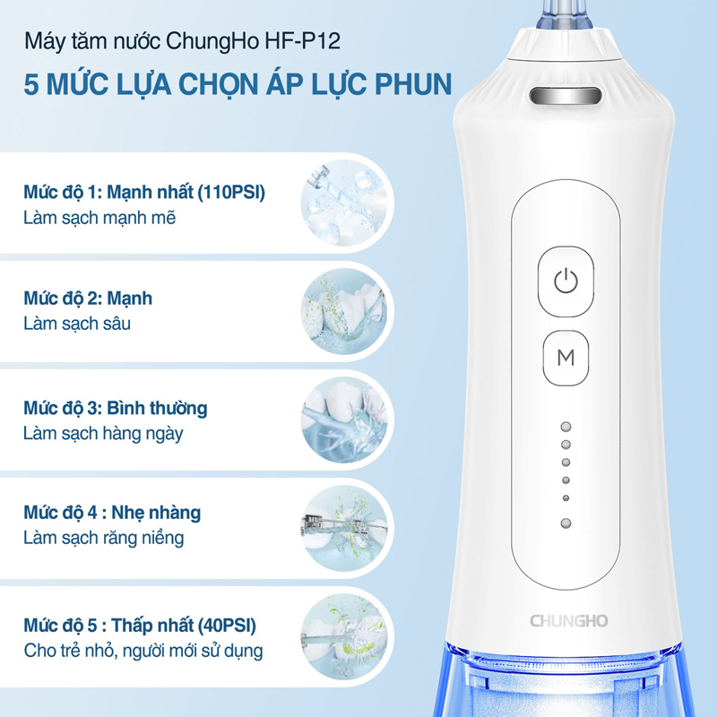 Máy tăm nước ChungHo HF-P12 - Hàng chính hãng