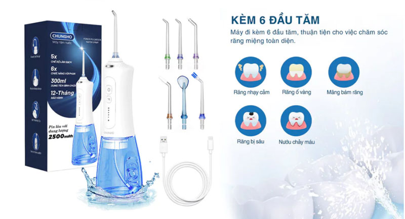 Máy tăm nước ChungHo HF-P12 - Hàng chính hãng