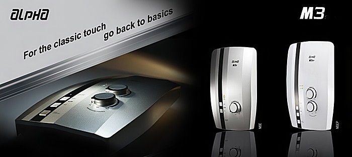 Máy tắm nước nóng Alpha M3E siêu mỏng
