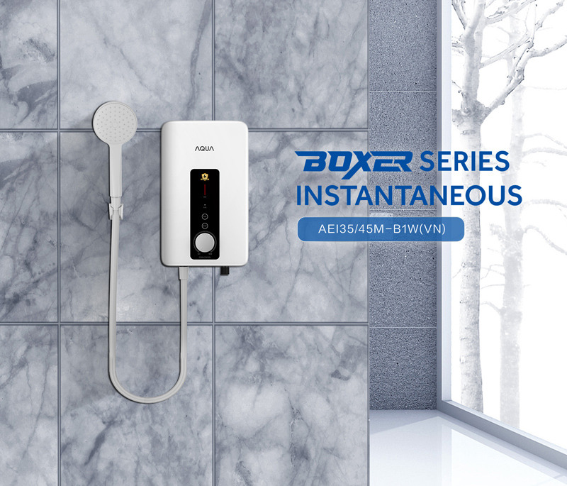 Máy nước nóng trực tiếp Aqua AEI45M-B1W(VN) - Hàng chính hãng