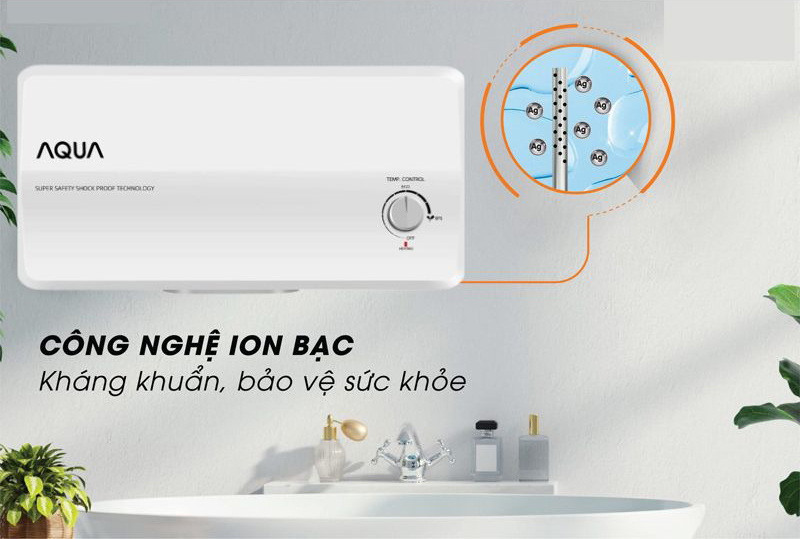 Bình nóng lạnh gián tiếp Aqua AES30H-SUPER - Hàng chính hãng