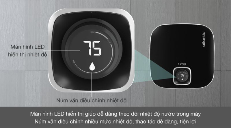 Máy nước nóng gián tiếp Atlantic NANTO PLUS - 30L - Hàng chính hãng