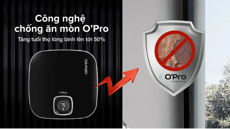 Máy nước nóng gián tiếp Atlantic NANTO PLUS - 30L - Hàng chính hãng