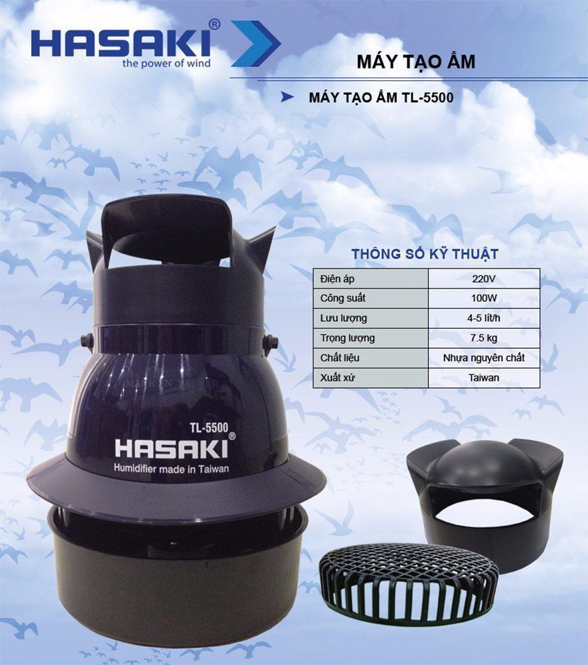 Máy tạo ẩm Hasaki TL-5500 - Hàng chính hãng