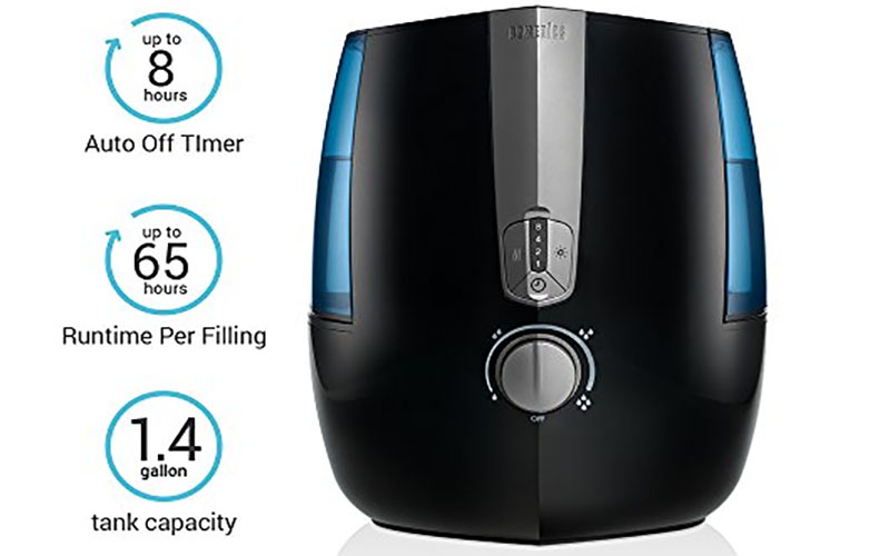 Máy tạo độ ẩm siêu âm khử khuẩn HoMedics UHE-WM15A - Hàng chính hãng