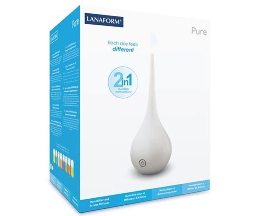 Máy tạo ẩm siêu âm và khuếch tán tinh dầu Lanaform Pure LA120601 - Hàng chính hãng