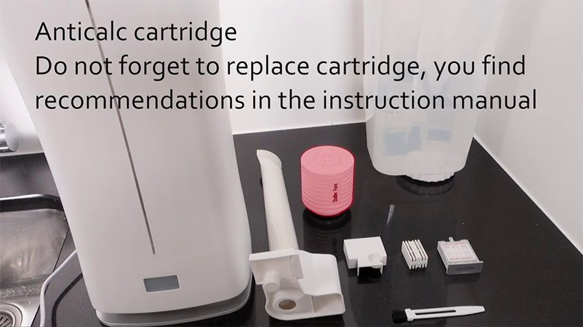 Chi tiết của máy tạo ẩm và lọc không khí Inverter Stadler Form Eva