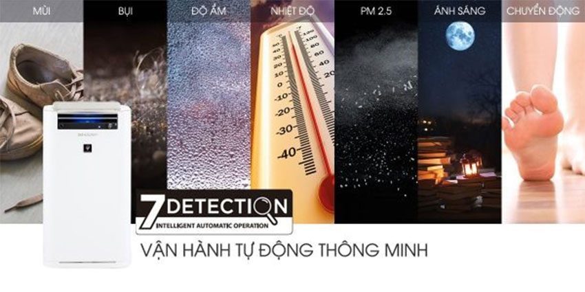 Máy tạo ẩm và lọc không khí Sharp KC-G60EV-W - Hàng chính hãng