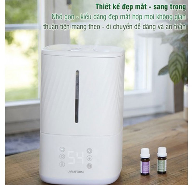 Máy tạo ẩm và khuếch tán tinh dầu công nghệ siêu âm Lanaform Napo LA120125 - Hàng chính hãng