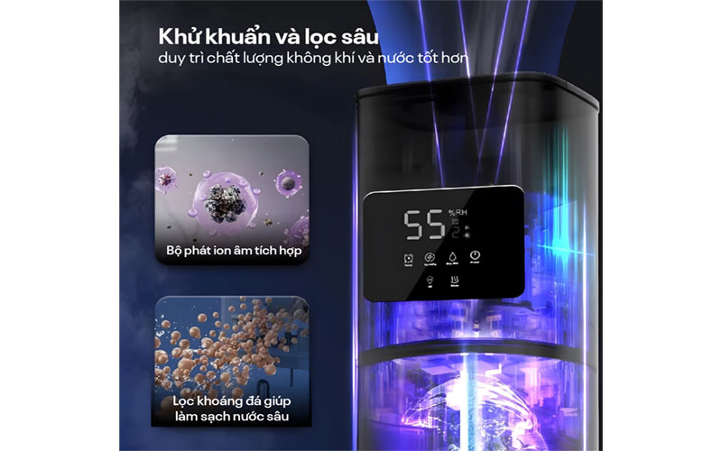 Tính năng của Máy tạo ẩm, xông tinh dầu, khử khuẩn UV Fujihome HM09UV2