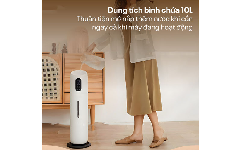 Dung tích bình nước của Máy tạo ẩm, xông tinh dầu, khử khuẩn UV Fujihome HM10UV-WIFI