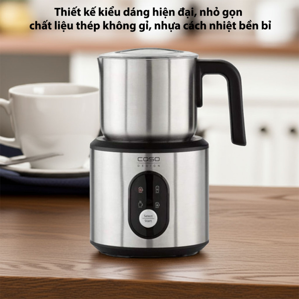 Máy đánh sữa tạo bọt Caso Crema & Choco Inox 1666 - Hàng chính hãng