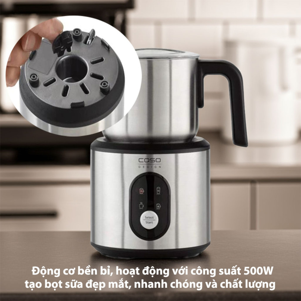 Máy đánh sữa tạo bọt Caso Crema & Choco Inox 1666 - Hàng chính hãng