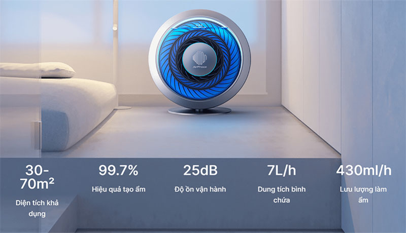 Máy tạo độ ẩm AirProce STORM - Hàng chính hãng