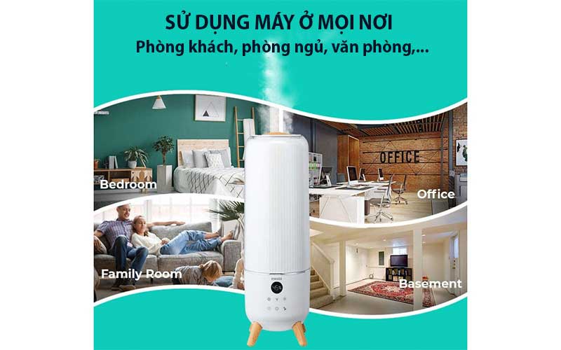 Máy tạo ẩm siêu âm khử khuẩn Homedics UHE-CMTF90 - Hàng chính hãng