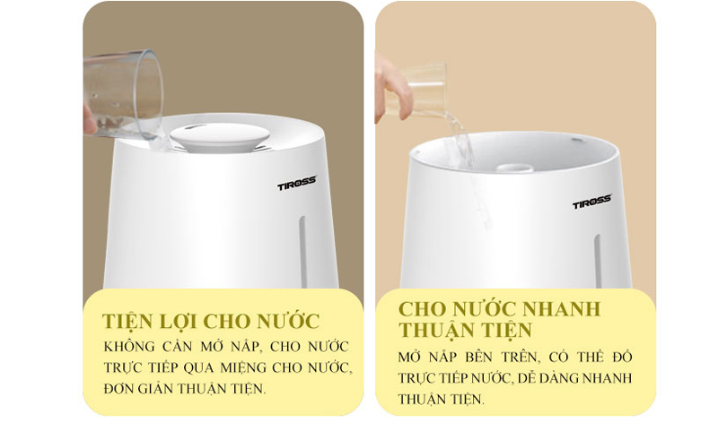 Máy tạo độ ẩm Tiross TS-8431 - Hàng chính hãng